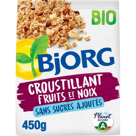 BJORG Croustillant fruits et noix bio 450g
