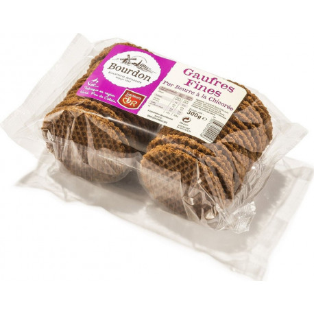 BOURDON BOURDON BOURDON Gaufres fines pur beurre à la chicorée BOURDON 300g