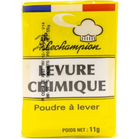 LECHAMPION LECHAMPION LECHAMPION Levure chimique LECHAMPION les 5 sachets de 11g