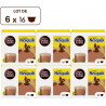NESCAFE NESCAFE NESCAFE Chocolat Chaud Capsules Nesquik Compatible Dolce Gusto NESCAFE lot de 6 boîtes de 16 capsules