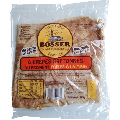 BOSSER BOSSER BOSSER Crêpe Bretonnes au froment BOSSER 6 175g