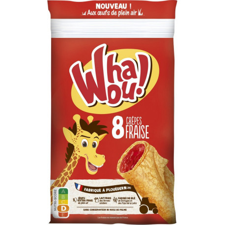 WHAOU WHAOU WHAOU Crépes Fraise WHAOU! 8 crépes