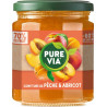 PURE VIA Confiture abricot pêche 330g