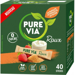 PURE VIA Edulcorant Stevia Roux Sticks 40 sticks