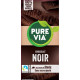 PURE VIA Tablette de Chocolat Noir Sans Sucre Ajouté la tablette de 100g