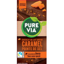 PUREVIA PUREVIA PUREVIA Tablette de Chocolat Lait Caramel Pointe de Sel PUREVIA la tablette de 100g
