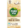 PURE VIA Tablette de chocolat blanc et noix de coco la tablette de 100g