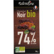 NATURALINE Tablette de chocolat 74% noir bio la tablette de 100g