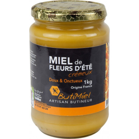 BUTIMIEL BUTIMIEL BUTIMIEL Miel De Fleurs Crémeux D'Été BUTIMIEL 1Kg