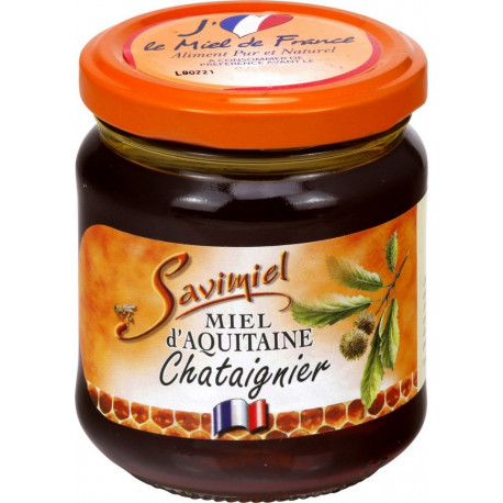 SAVIMIEL SAVIMIEL SAVIMIEL Miel Châtaignier D'Aquitaine SAVIMIEL 250g