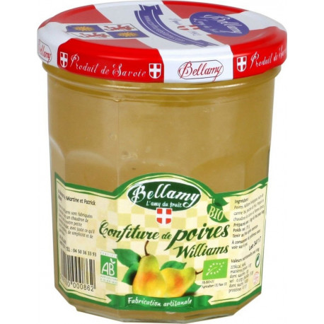 BELLAMY BELLAMY BELLAMY Confiture bio poires Williams BELLAMY 375g