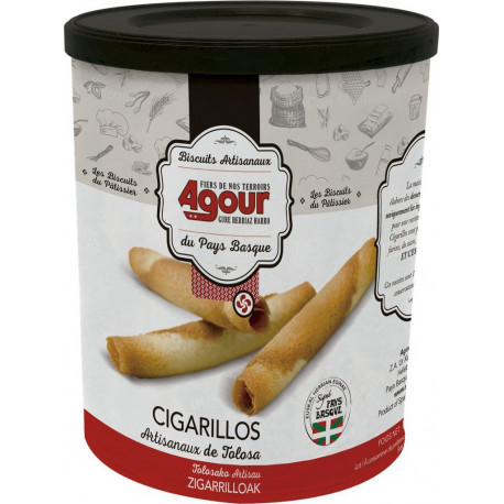 AGOUR AGOUR AGOUR Biscuits cigarillos artisanaux de Tolosa AGOUR 160g