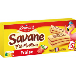 BROSSARD Petit moelleux à la fraise Savane 135g