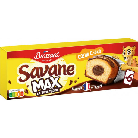 SAVANE SAVANE SAVANE Gâteaux max cœur choco SAVANE 6 unités