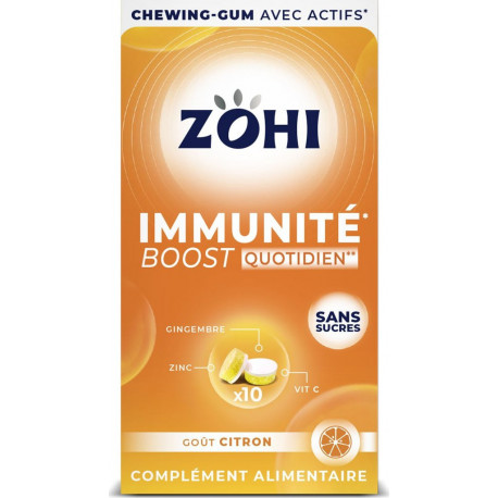 ZOHI ZOHI ZOHI Complément Alimentaire Chewing Gum Immunité Citron ZOHI 10 pastilles