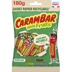 CARAMBAR Bonbons fruits le sachet recyclable de 180g