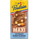 POULAIN Tablette de Chocolat Lait Maxi Feuilleté Noisettes Entières la tablette de 190g