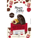 MAISON COLIBRI Madeleine Cœur Framboise Coque Chocolat Noir 6 madeleines