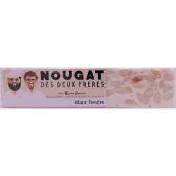 DEUX FRERES DEUX FRERES DEUX FRERES FRERES FRERES Nougat Blanc DEUX FRERES la barre de 125g