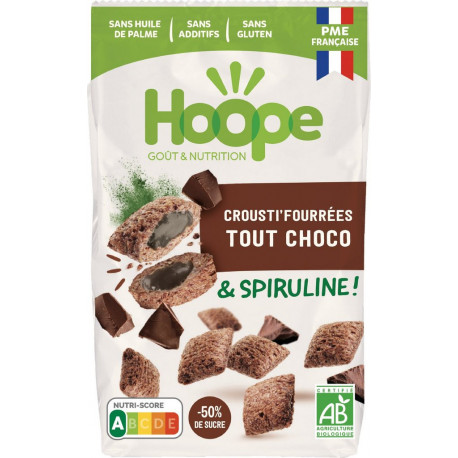 HOOPE HOOPE HOOPE Crousti fourrés tout chocolat HOOPE 250g