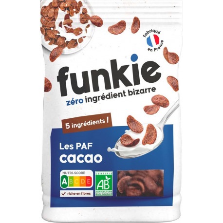 FUNKIE FUNKIE FUNKIE Céréales Les Paf Cacao Bio FUNKIE 300g
