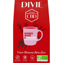 DIVIE DIVIE DIVIE Rooibos Rouge Chanvre Bio DIVIE 20 sachets