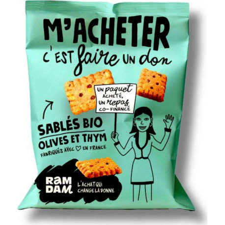 RAMDAN SOCIAL RAMDAN SOCIAL RAMDAN SOCIAL SOCIAL SOCIAL Sablés bio olives et thym RAMDAN SOCIAL 100g