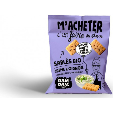 RAMDAN SOCIAL RAMDAN SOCIAL RAMDAN SOCIAL SOCIAL SOCIAL Sablés bio crème et oignon RAMDAN SOCIAL 100g