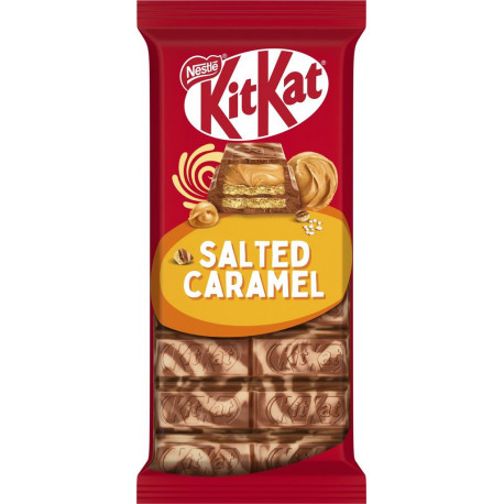 KITKAT Tablette de chocolat caramel salé la tablette de 99g