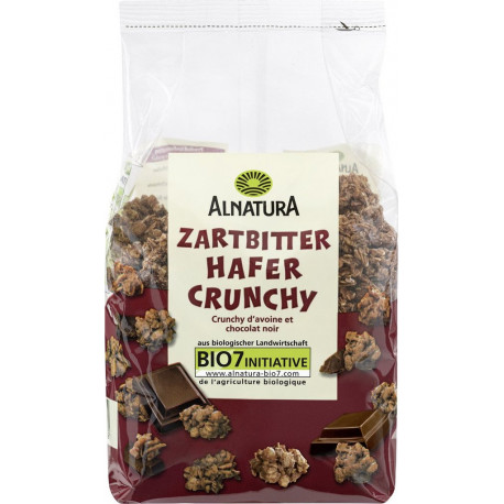 ALNATURA Crunchy d'avoine et chocolat noir 375g