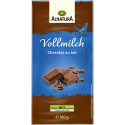 ALNATURA Tablette de chocolat au lait la tablette de 100g