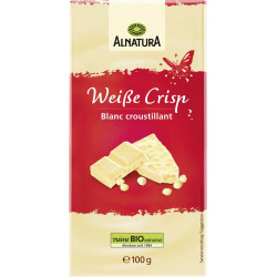 ALNATURA Tablette de chocolat blanc croustillant la tablette de 100g