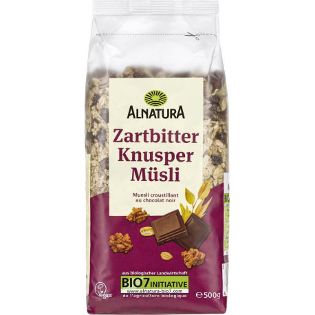 ALNATURA Muesli croustillant au chocolat noir 500g
