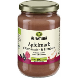 ALNATURA Purée de pomme cassis et framboise 360g