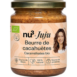 NU3 Beurre de cacahuètes caramélisées bio 400g