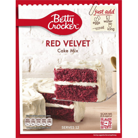 BETTY CROCKERS BETTY CROCKERS BETTY CROCKERS CROCKERS CROCKERS Préparation de Gâteau Red Velvet BETTY CROCKERS 425g