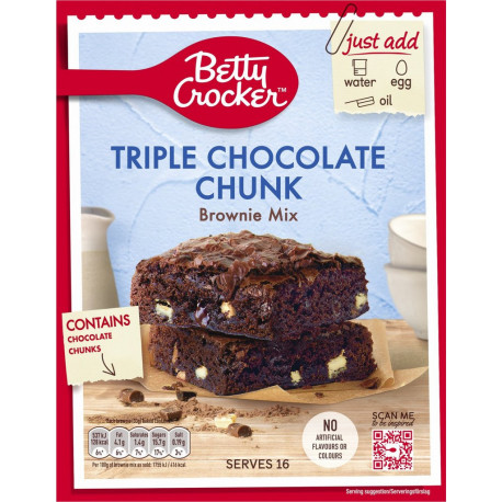BETTY CROCKERS BETTY CROCKERS BETTY CROCKERS CROCKERS CROCKERS Préparation pour Brownie BETTY CROCKERS 415g