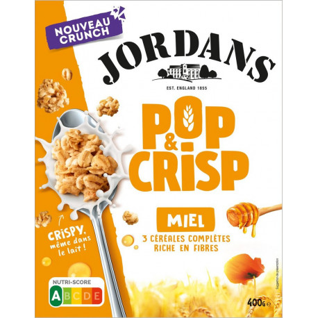 JORDANS Céréales Pop et Crisp Miel 400g