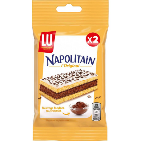 NAPOLITAIN NAPOLITAIN NAPOLITAIN Gâteau Napolitain Classic NAPOLITAIN lot de 2x60g
