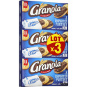 LU Biscuits sablés nappés au chocolat au lait Granola les 3 boîtes de 6 sachets 225g