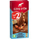 COTE D'OR COTE D COTE D'OR D'OR OR OR OR Tablette de Chocolat Lait Amandes Caramélisées Pointe de Sel COTE D'OR les 2 tablettes