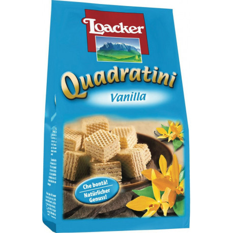 LOACKER Biscuits quadratini vanille 125g