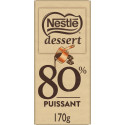 Nestlé Tablette de Chocolat Noir 80% la tablette de 170g