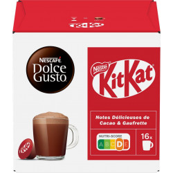 NESCAFE NESCAFE NESCAFE Chocolat Chaud Capsules KitKat Compatible Dolce Gusto NESCAFE 16 capsules