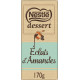 Nestlé Tablette de chocolat lait éclats d'amandes la tablette de 170g