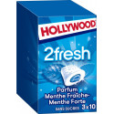 HOLLYWOOD Chewing gum fresh peppermint les 3 boîtes de 22g