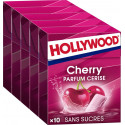 HOLLYWOOD Chewing gum cherry les 5 boîtes de 14g