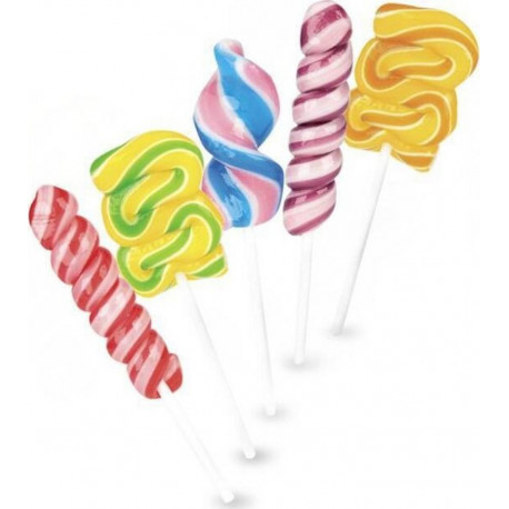 Fizzy Sucettes Twisty Pop 24 Sucettes