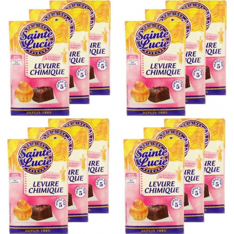 Sainte Lucie Lot 12x Levure Chimique 5 Sachets 10g les 12 unités