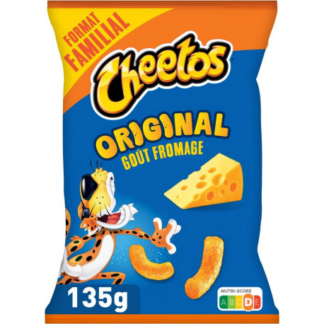 CHEETOS Biscuits apéritifs soufflés goût Fromage 135g